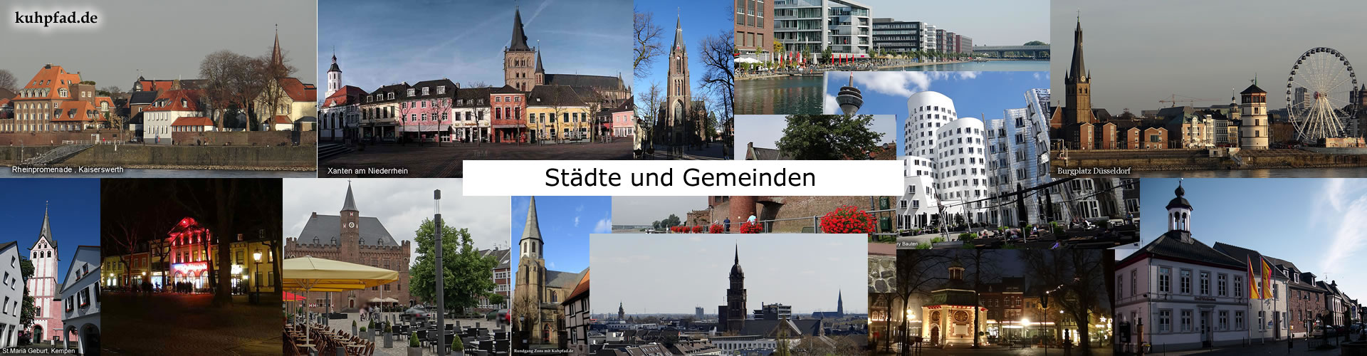 Städte Gemeinden Niederrhein Städte Gemeinden Niederrhein