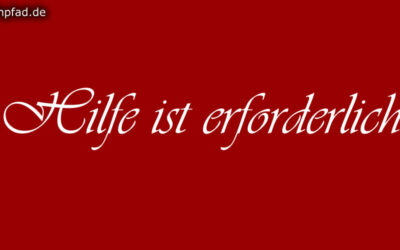 Hilfe ist erforderlich