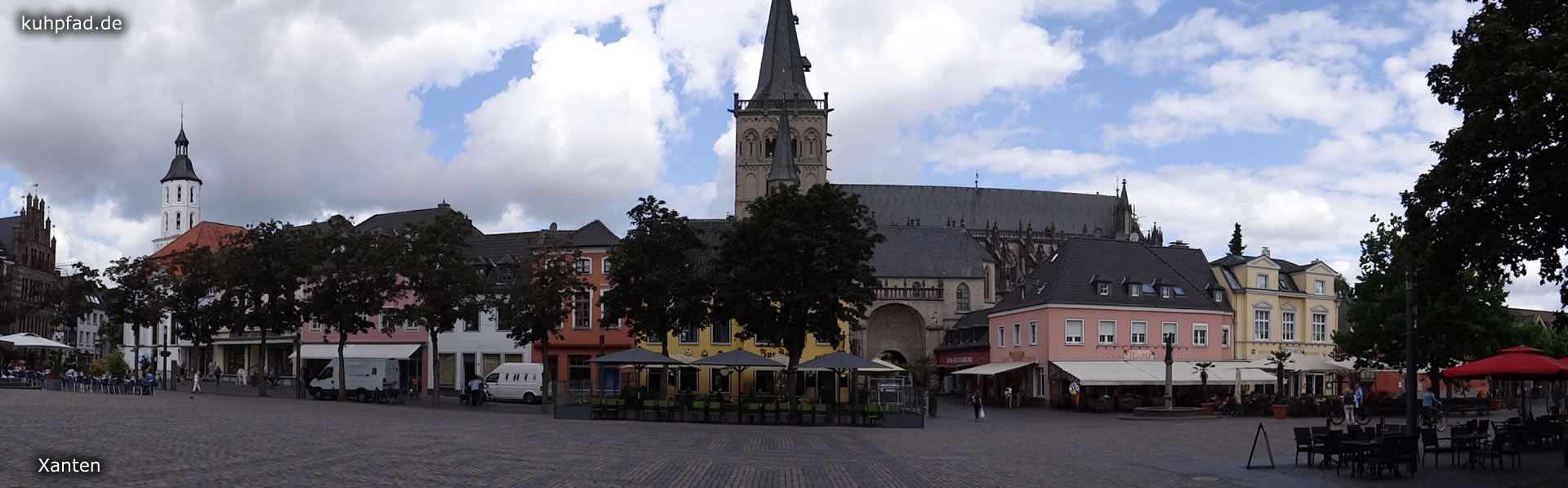 Xanten Markt Dom Panorama Xanten Markt Dom Panorama